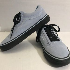 Like New Unisex Baby Blue Suede Vans Sneakers
